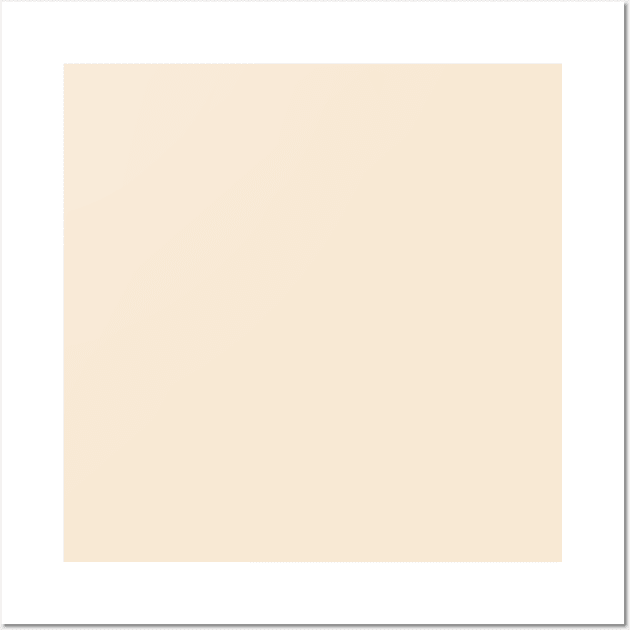 Creamy Almond Oil Current Fashion Color Trends Wall Art by podartist